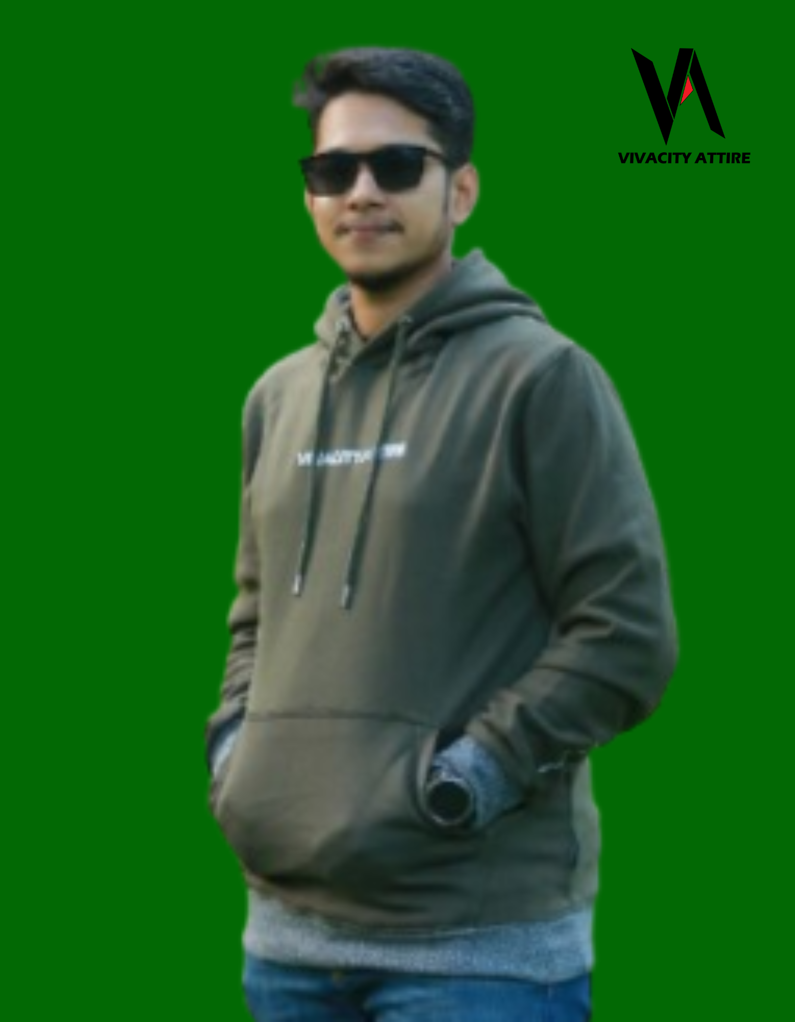 MAN'S PREMIUM Olive hoodie 2025 Olive hoodie