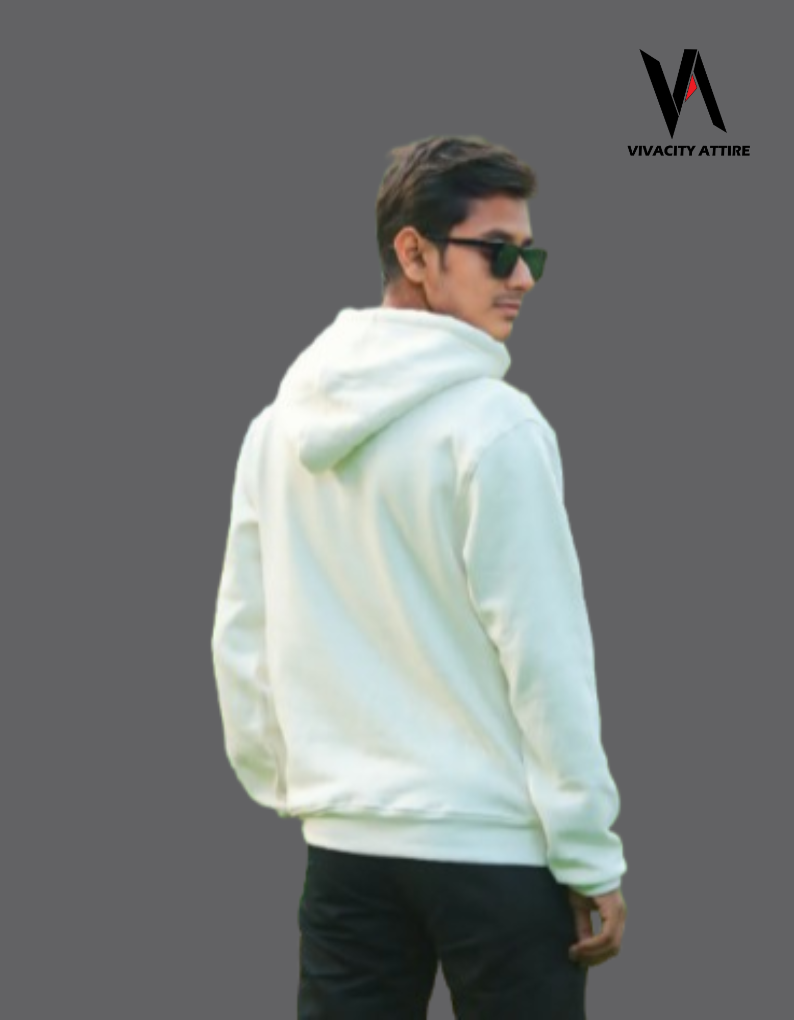 MAN’S PREMIUM WHITE HOODIE 2025 White hoodie