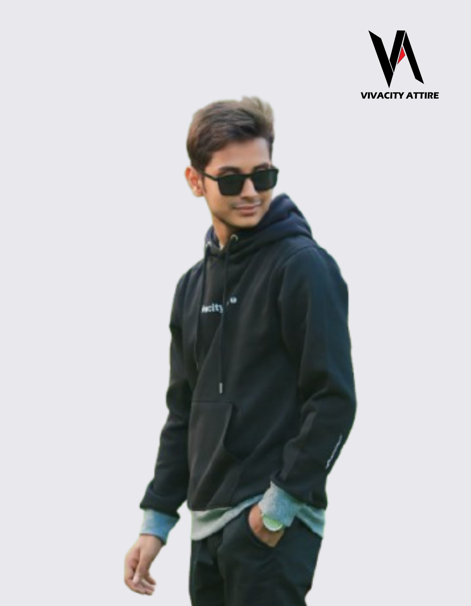 MAN'S PREMIUM Black hoodie 2025 Black hoodie